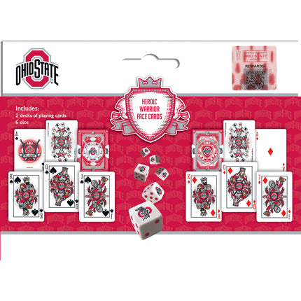 Ohio State Buckeyes - 2-Pack Playing Cards & Dice Set