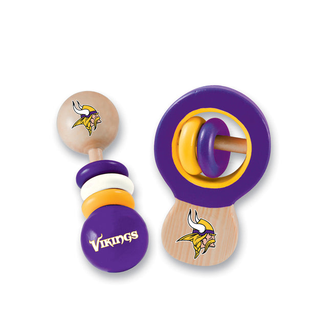 Minnesota Vikings - Baby Rattles 2-Pack