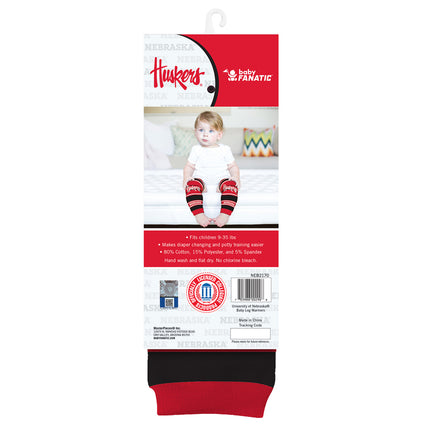 Nebraska Cornhuskers Baby Leg Warmers