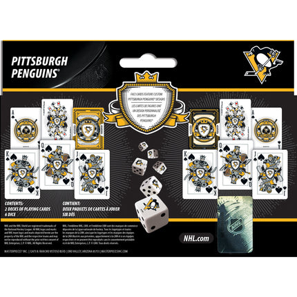 Pittsburgh Penguins - 2-Pack Playing Cards & Dice Set