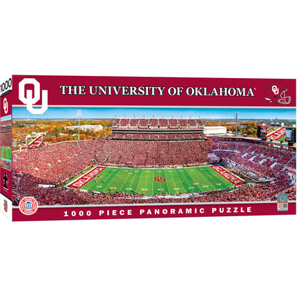 Oklahoma Sooners - 1000 Piece Panoramic Jigsaw Puzzle - Center View