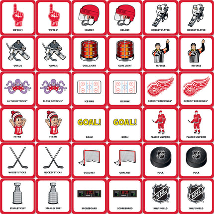 Detroit Red Wings NHL Matching Game