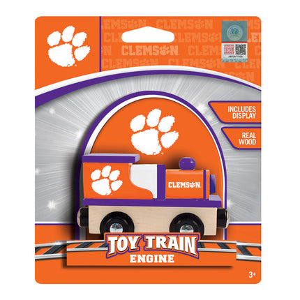 Clemson Tigers NCAA Wood Train Engine