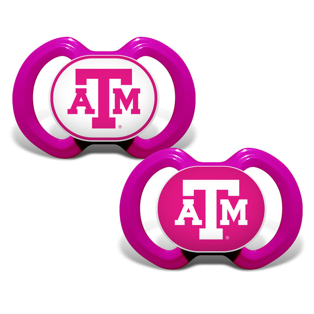 Texas A&M Aggies - Pink Pacifier 2-Pack