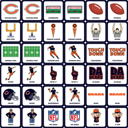 Chicago Bears NFL Matching Game