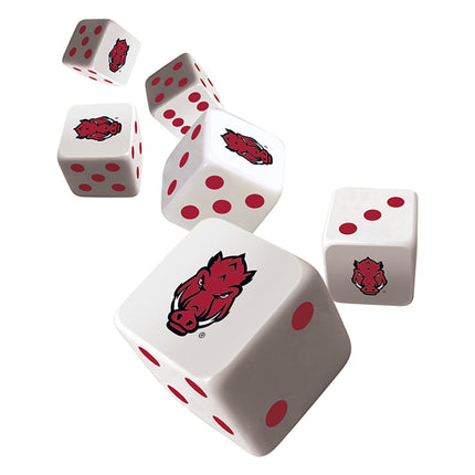 Arkansas Razorbacks NCAA Dice Set