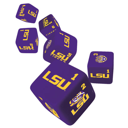 LSU Tigers NCAA Dice Set