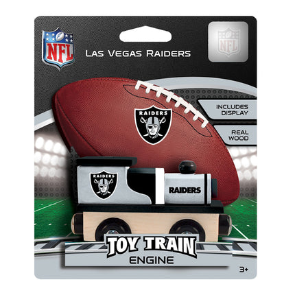 Las Vegas Raiders NFL Wood Train Engine