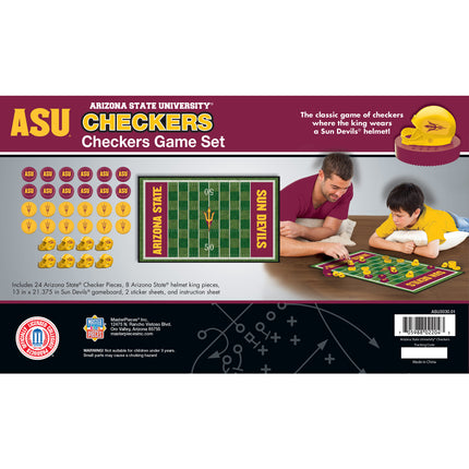 Arizona State Sun Devils Checkers Board Game