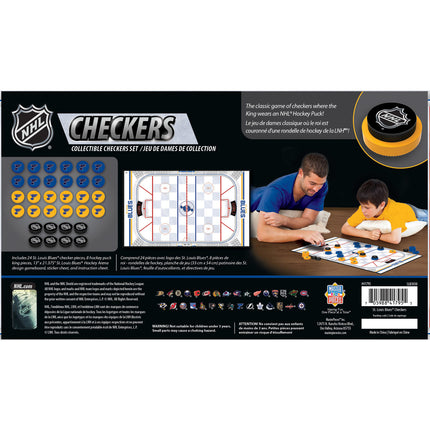 St. Louis Blues Checkers Board Game