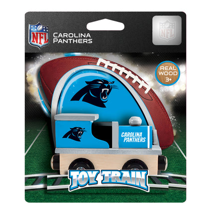 Carolina Panthers NFL Wood Train Engine