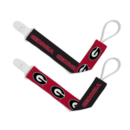 Georgia Bulldogs - Pacifier Clip 2-Pack