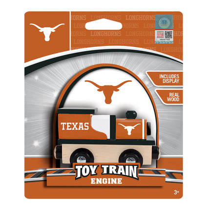 Texas Longhorns NCAA Wood Train Engine