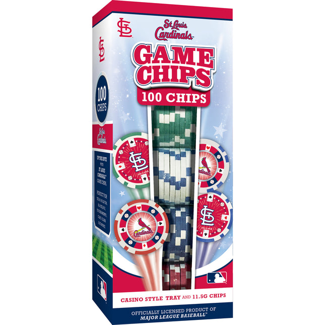 St. Louis Cardinals 100 Piece Poker Chips