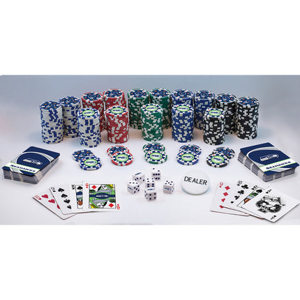 Seattle Seahawks NFL 300pc Poker Set