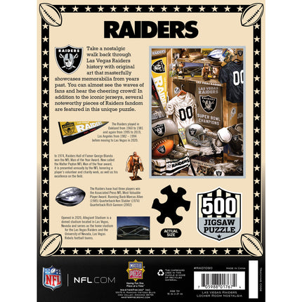 Las Vegas Raiders - Locker Room 500 Piece Jigsaw Puzzle