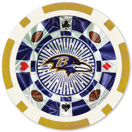 Baltimore Ravens NFL Poker Chips 20pc