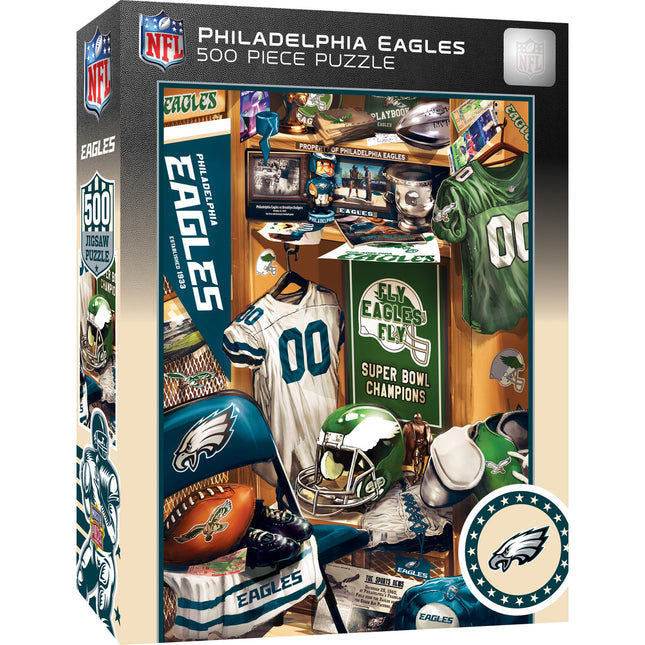 Philadelphia Eagles - Locker Room 500 Piece Jigsaw Puzzle