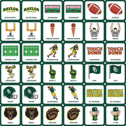 Baylor Bears NCAA Matching Game