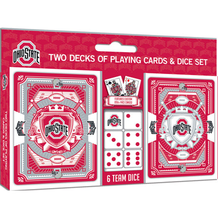 Ohio State Buckeyes - 2-Pack Playing Cards & Dice Set