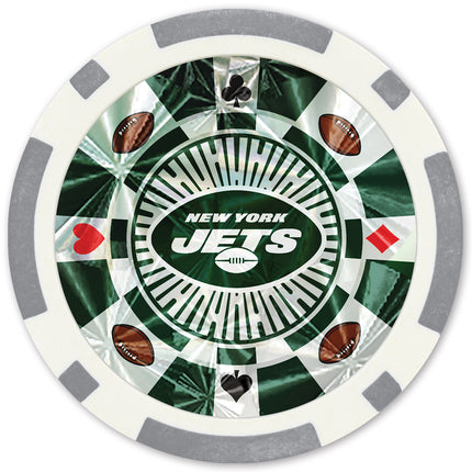 New York Jets NFL Poker Chips 20pc