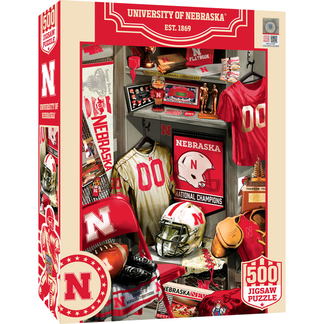 Nebraska Cornhuskers - Locker Room 500 Piece Jigsaw Puzzle