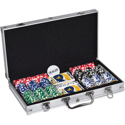 West Virginia Mountaineers 300 Piece Poker Set