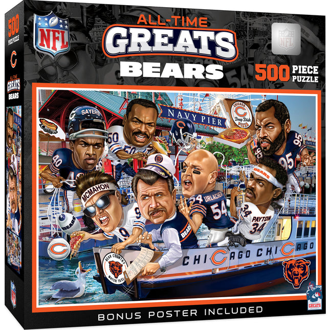 Chicago Bears - All Time Greats 500 Piece Jigsaw Puzzle