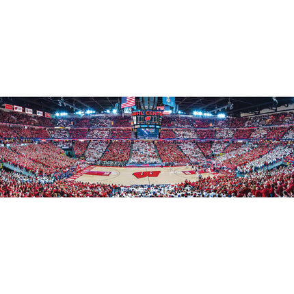 Wisconsin Badgers NCAA 1000pc Basketball Panoramic Puzzle