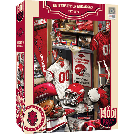 Arkansas Razorbacks - Locker Room 500 Piece Jigsaw Puzzle