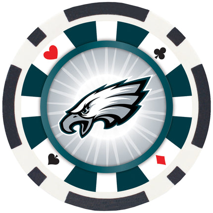 Philadelphia Eagles NFL Poker Chips 100pc