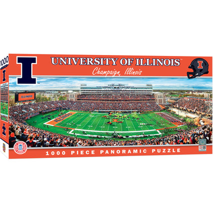 Illinois Fighting Illini - 1000 Piece Panoramic Jigsaw Puzzle