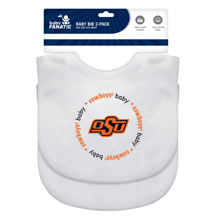 Oklahoma State Cowboys NCAA Baby Bibs 2-Pack