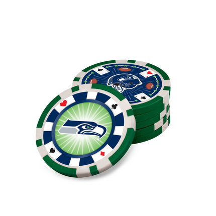 Seattle Seahawks 300 Piece Poker Set