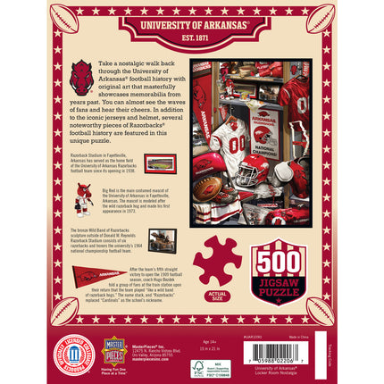 Arkansas Razorbacks - Locker Room 500 Piece Jigsaw Puzzle