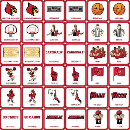 Louisville Cardinals NCAA Matching Game