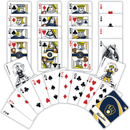 Milwaukee Brewers MLB Playing Cards