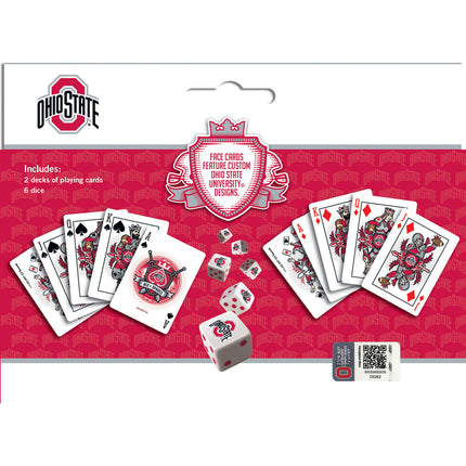 Ohio State Buckeyes - 2-Pack Playing Cards & Dice Set