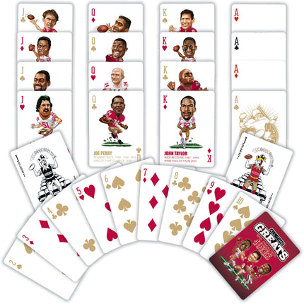 San Francisco 49ers NFL All-Time Greats Playing Cards