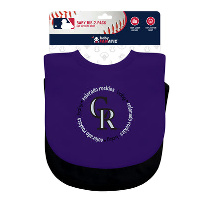 Colorado Rockies MLB Baby Bibs 2-Pack