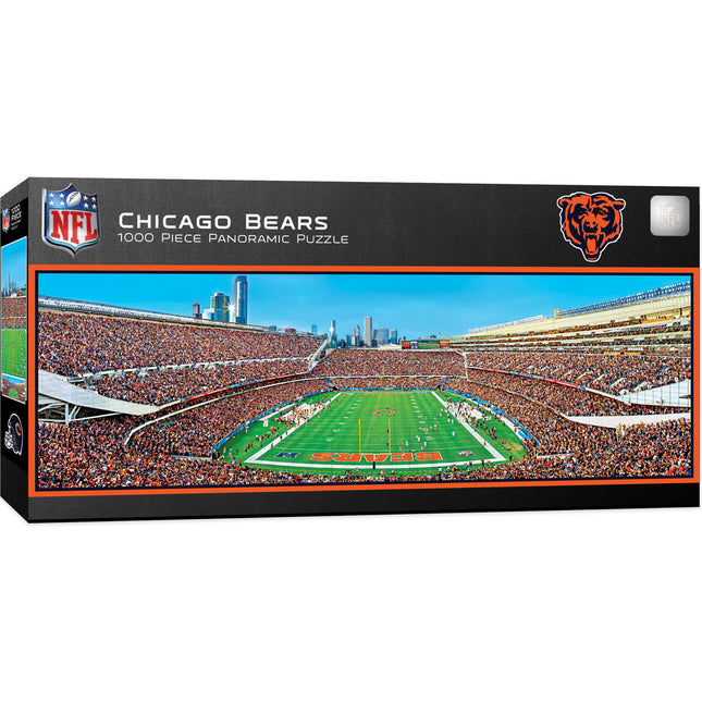 Chicago Bears - 1000 Piece Panoramic Jigsaw Puzzle - End View