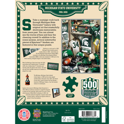 Michigan State Spartans - Locker Room 500 Piece Jigsaw Puzzle