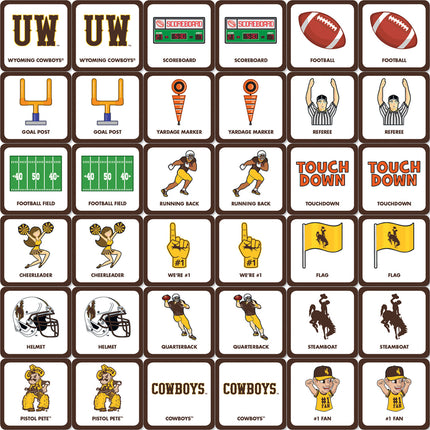 Wyoming Cowboys NCAA Matching Game