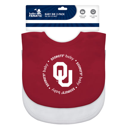 Oklahoma Sooners NCAA Baby Bibs 2-Pack