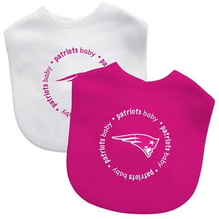 New England Patriots - Baby Bibs 2-Pack - Pink Set