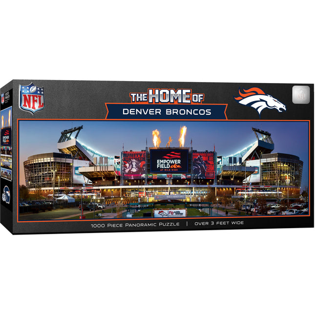 Denver Broncos - Stadium View 1000 Piece Panoramic Jigsaw Puzzle