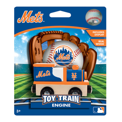 New York Mets MLB Wood Train Engine