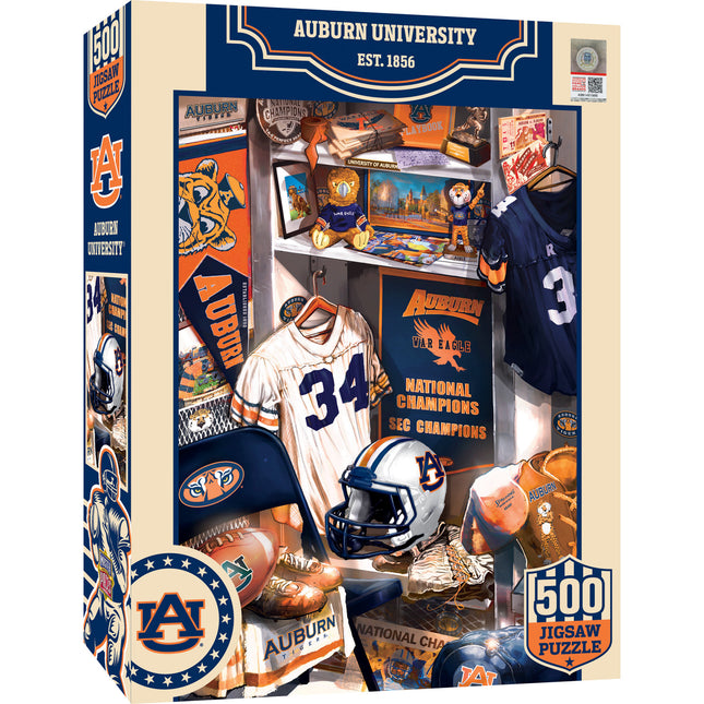 Auburn Tigers - Locker Room 500 Piece Jigsaw Puzzle