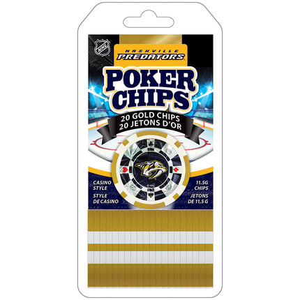 Nashville Predators 20 Piece Poker Chips