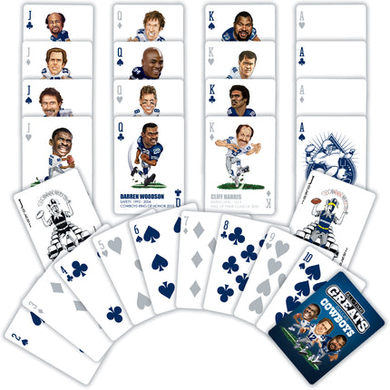 Dallas Cowboys NFL All-Time Greats Playing Cards